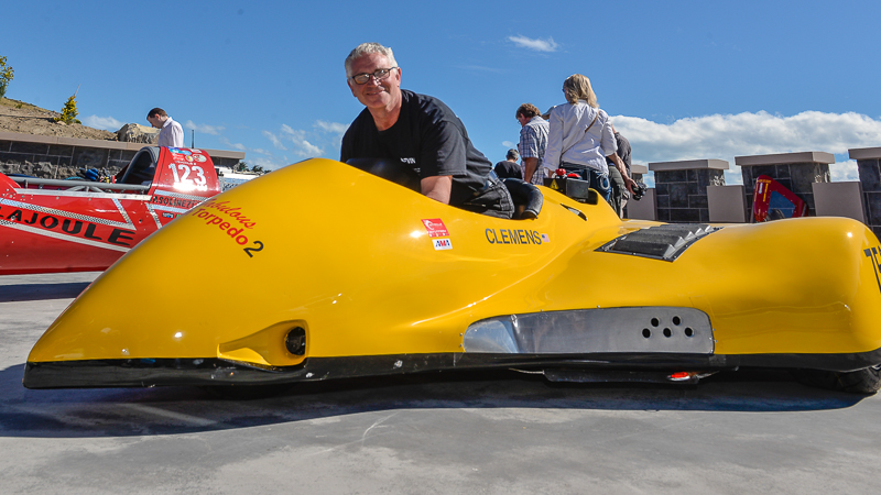 Yellow Go-kart with aerodynamic design
